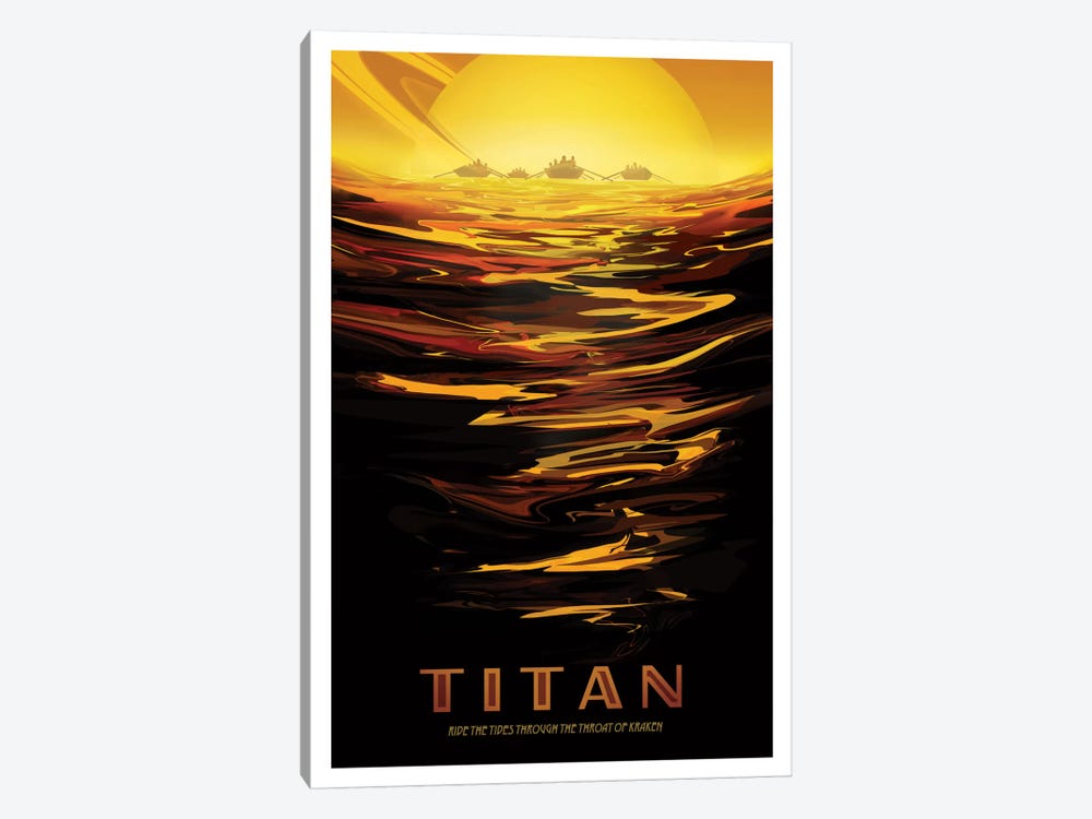 Titan by NASA 1-piece Canvas Wall Art