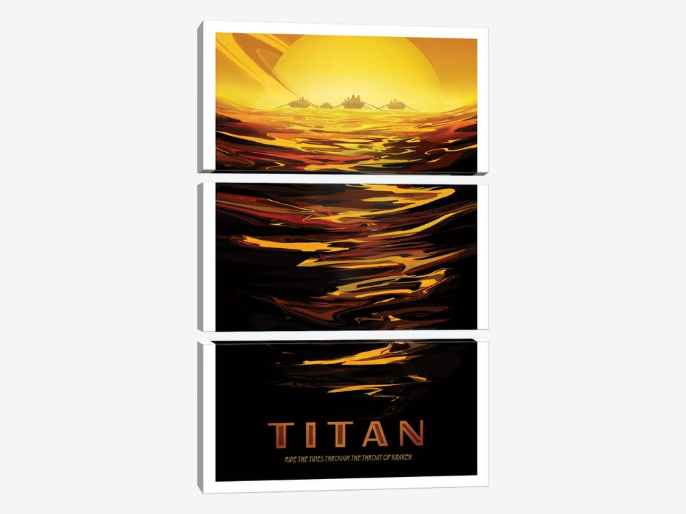 Titan by NASA 3-piece Canvas Artwork