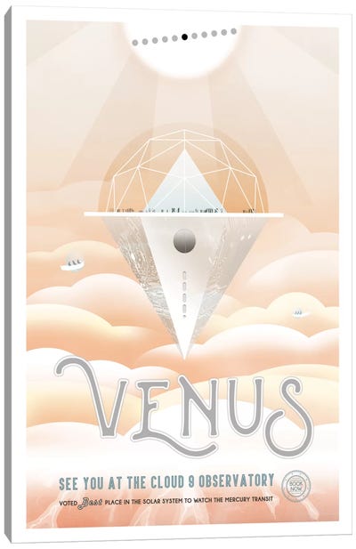 Venus Canvas Art Print - Planet Art