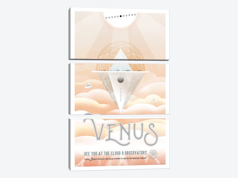 Venus by NASA 3-piece Canvas Print