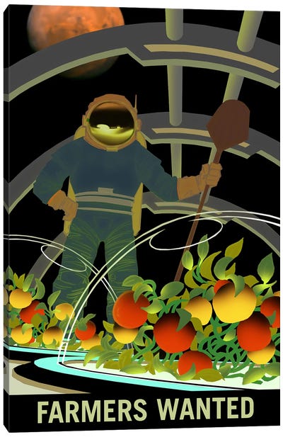 Farmers Wanted Canvas Art Print - Space Travel Posters