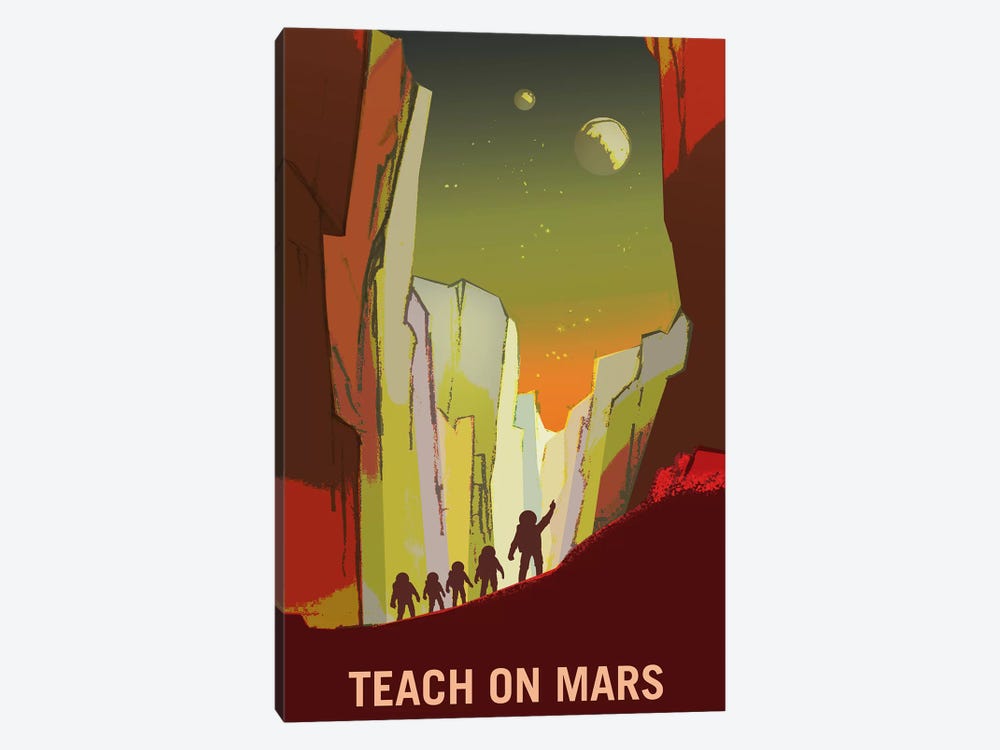 Teach On Mars by NASA 1-piece Canvas Artwork