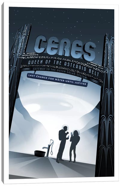 Ceres Canvas Art Print - Space Fiction Art