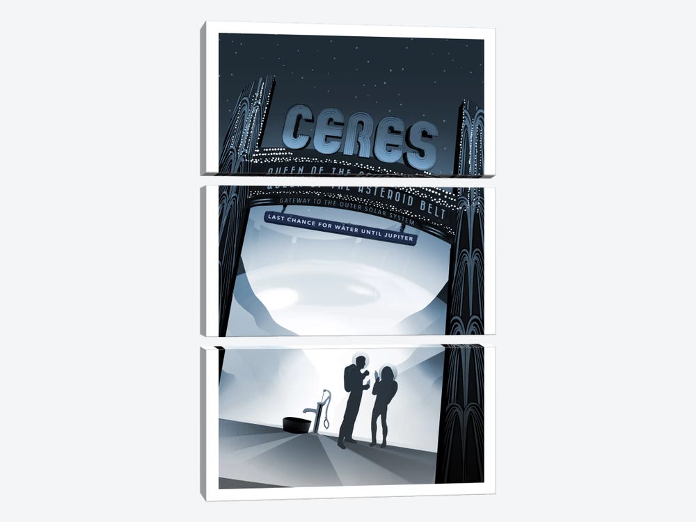 Ceres by NASA 3-piece Art Print