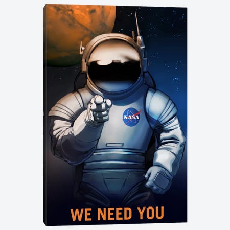 We Need You Canvas Print #NAS21} by NASA Canvas Wall Art