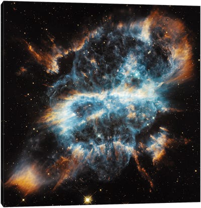 A Planetary Nebula Ornament, NGC 5189 Canvas Art Print - Kids Astronomy & Space Art