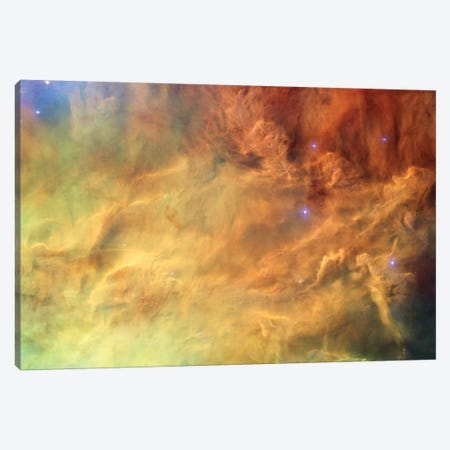 Breaking Gaseous Radiation Waves, Messier 8 (Lagoon Nebula) Canvas Print #NAS29} by NASA Canvas Wall Art