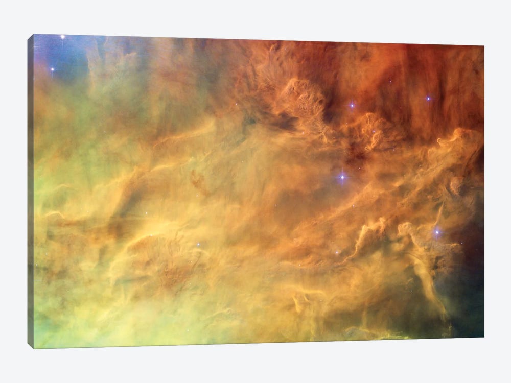 Breaking Gaseous Radiation Waves, Messier 8 (Lagoon Nebula) by NASA 1-piece Art Print
