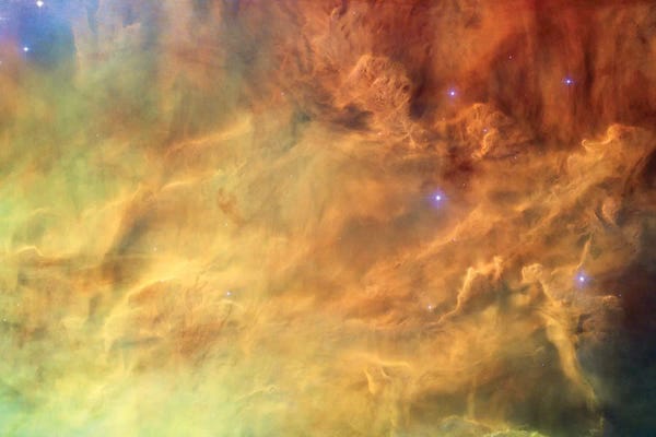 Kids Astronomy & Space Art: Breaking Gaseous Radiation Waves, Messier 8 (Lagoon Nebula) by NASA