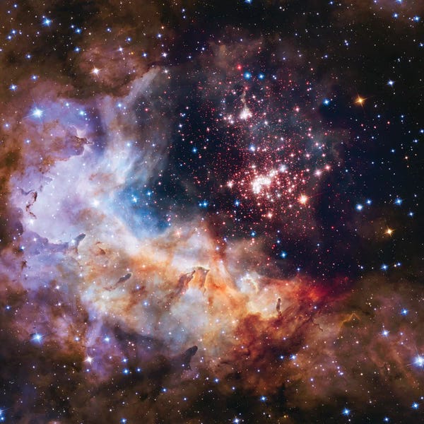 Kids Astronomy & Space Art: Celestial Fireworks, Westurland 2 (Hubble Space Telescope 25th Anniversary Image) by NASA