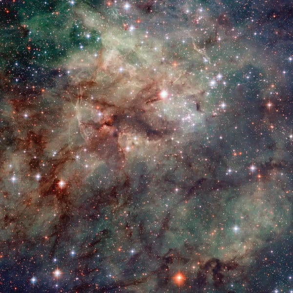 Kids Astronomy & Space Art: Close-Up Of NGC 2060 & NGC 2070, Tarantula Nebula (30 Doradus) by NASA