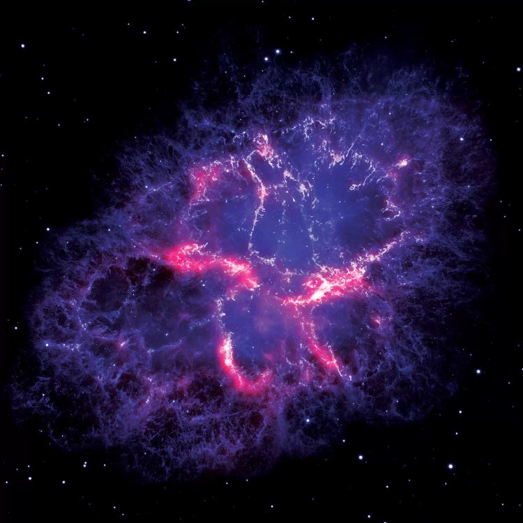 Composite View Of The Crab Nebula by NASA wall art