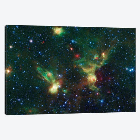 Enterprising Nebulae (IRAS 19340+2016 & IRAS19343+2026) Canvas Print #NAS35} by NASA Canvas Wall Art