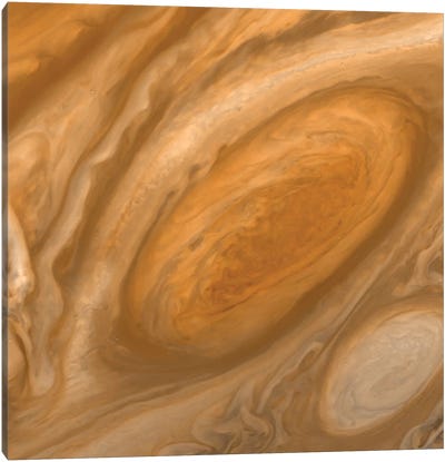 Jupiter's Great Red Spot Canvas Art Print - Jupiter Art