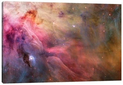 LL Orionis Interacting With the Orion Nebula Flow Canvas Art Print - Art for Teens