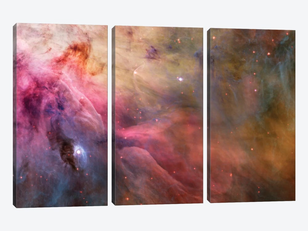 LL Orionis Interacting With the Orion Nebula Flow by NASA 3-piece Canvas Artwork