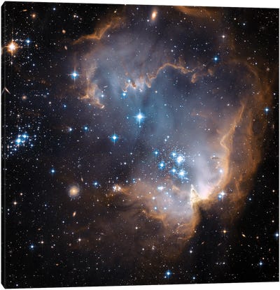 Newly Formed Stars, N90, NGC 602 Canvas Art Print - Art for Boys