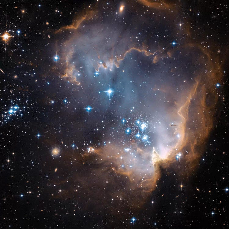 Newly Formed Stars, N90, NGC 602 by NASA wall art