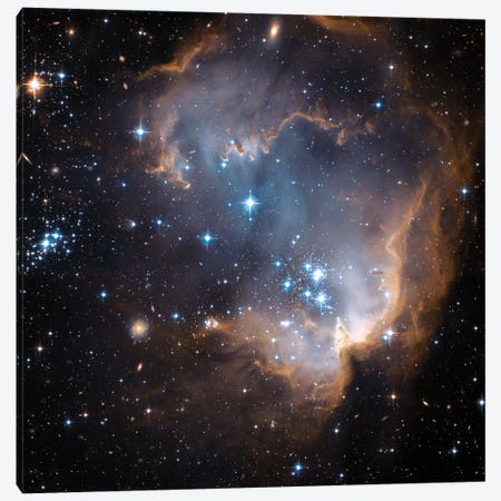 Newly Formed Stars, N90, NGC 602 Canvas Print #NAS41} by NASA Canvas Artwork