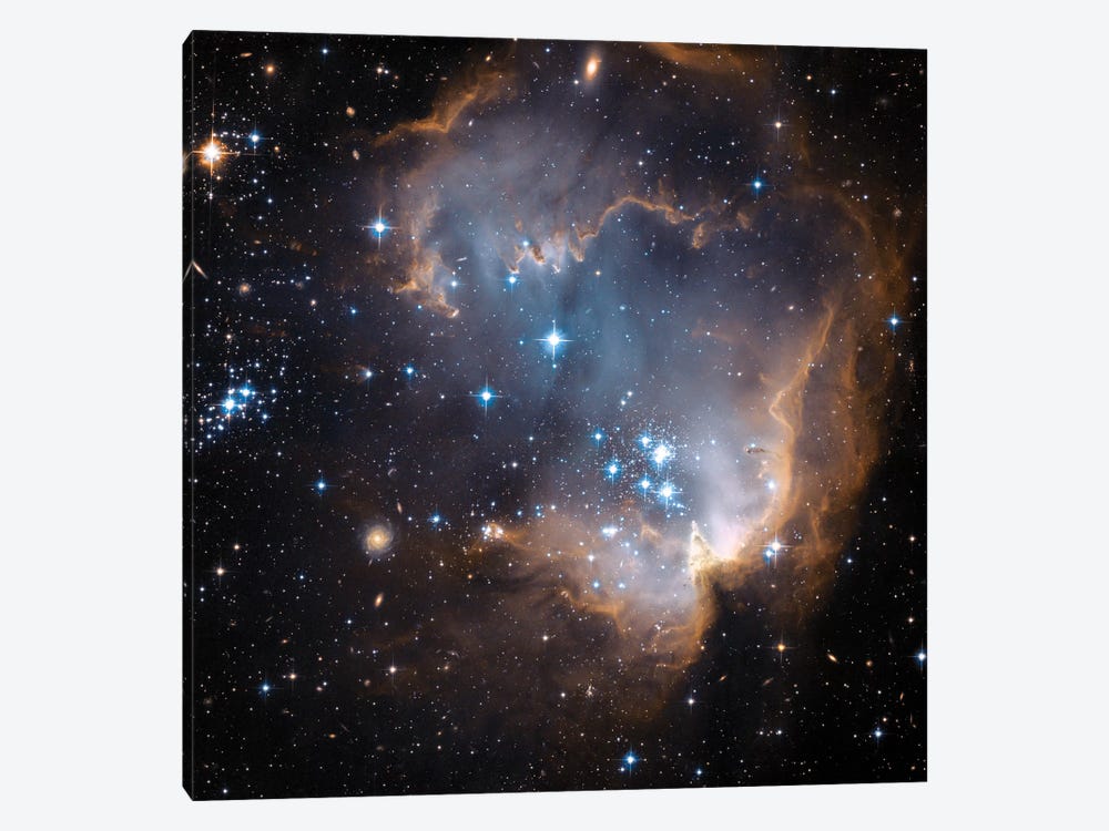Newly Formed Stars, N90, NGC 602 by NASA 1-piece Art Print