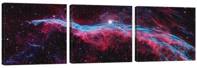 NGC 6960 (Witch's Broom), Western Veil Of The Veil Nebula Canvas Art Print - 3-Piece Astronomy & Space Art