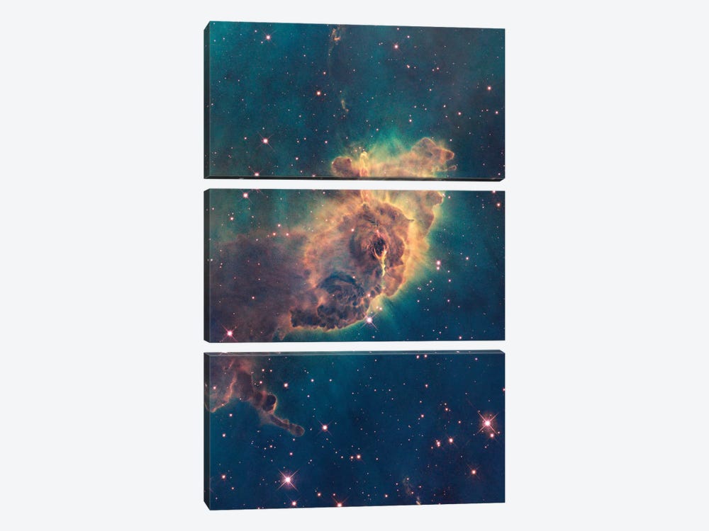 Pillar Of Gas, Carina Nebula 3-piece Canvas Art