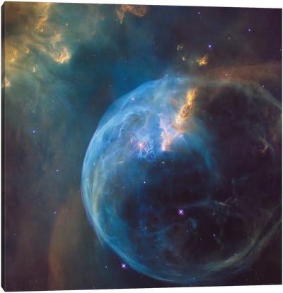 The Bubble Nebula (NGC 7635) Canvas Art Print - Astronomy & Space Art