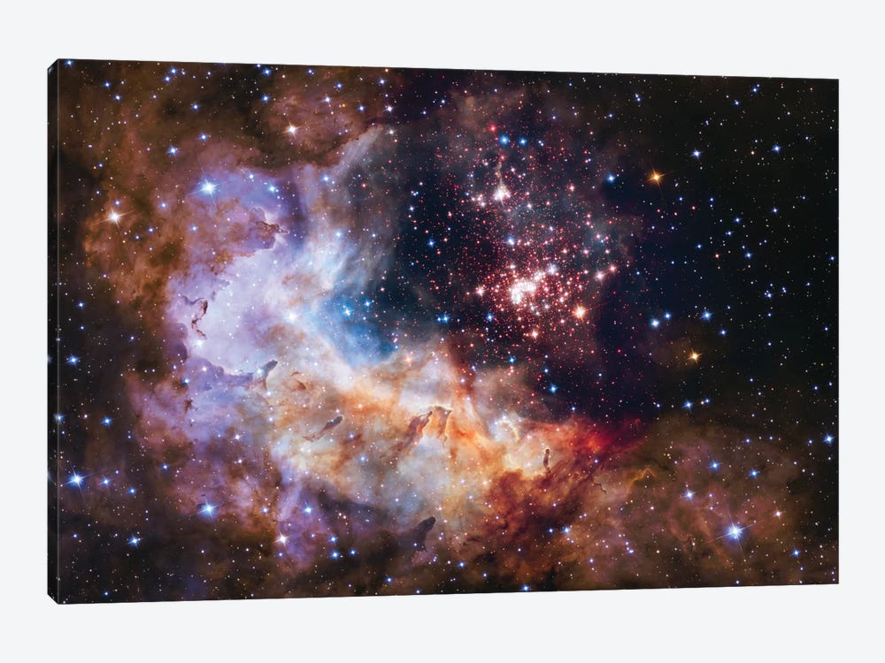 WR 20a And Surrounding Stars, Westerlund 2 by NASA 1-piece Art Print