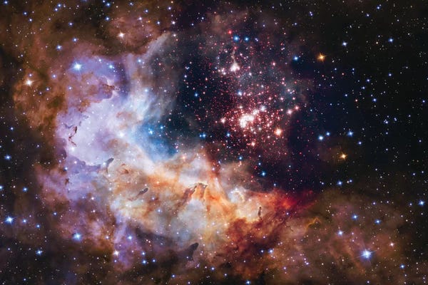Kids Astronomy & Space Art: WR 20a And Surrounding Stars, Westerlund 2 by NASA