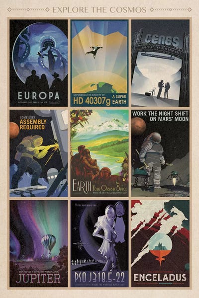 Space Travel Posters