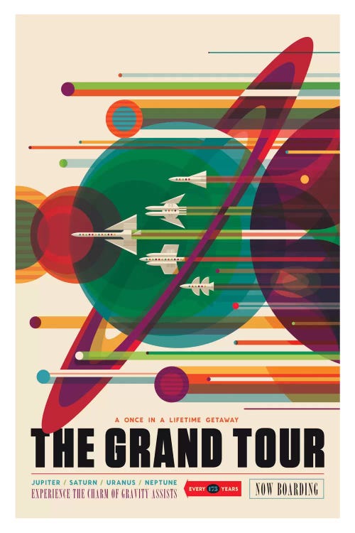 The Grand Tour by NASA wall art