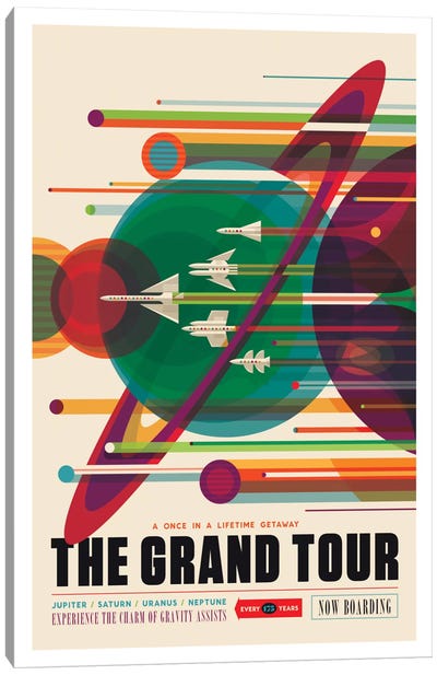 The Grand Tour Canvas Art Print - Typography