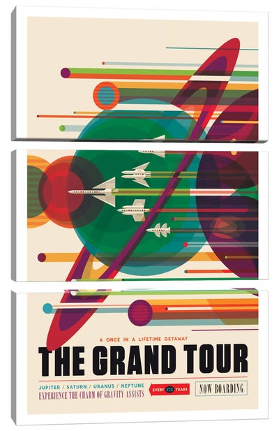 The Grand Tour Canvas Art Print - 3-Piece Astronomy & Space Art