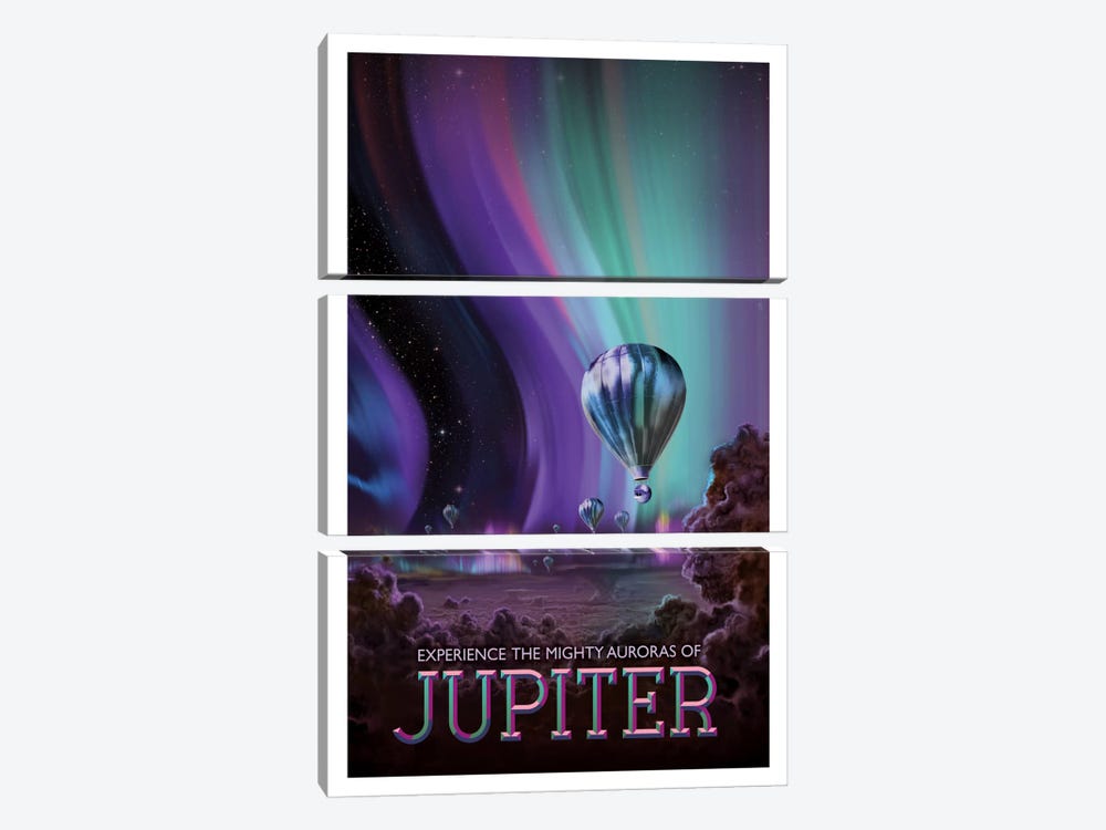 Jupiter by NASA 3-piece Art Print