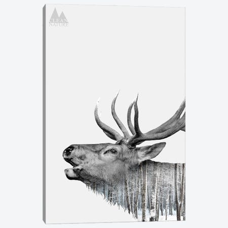 Deer Canvas Print #NAT3} by Clean Nature Canvas Art