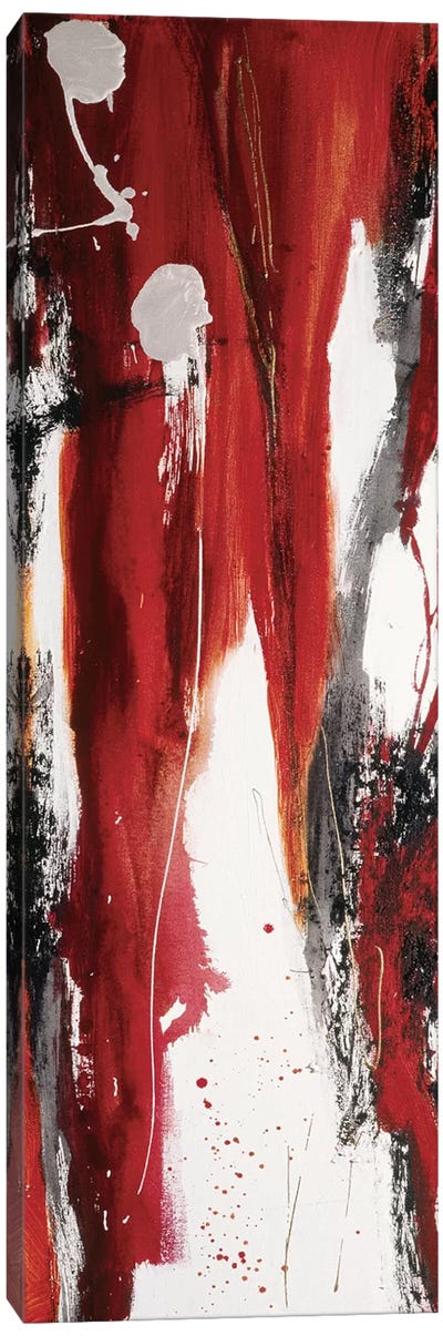 Tango III Canvas Art Print - Black, White & Red Art