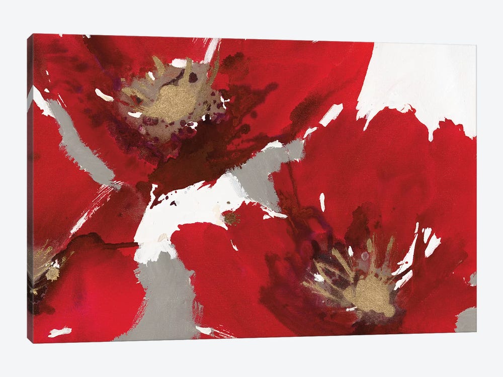 Red Poppy Forest II by Natasha Barnes 1-piece Canvas Artwork