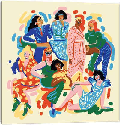 Colors Canvas Art Print - Niege Borges