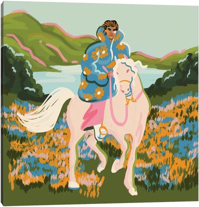 Horse Canvas Art Print - Women's Coat & Jacket Art