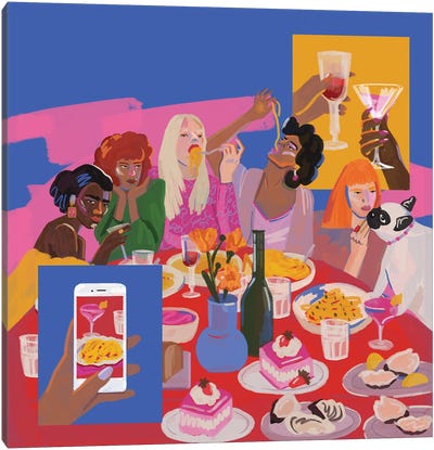Meal Canvas Art Print - Niege Borges