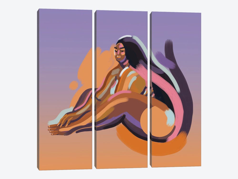 Lizzo by Niege Borges 3-piece Canvas Art