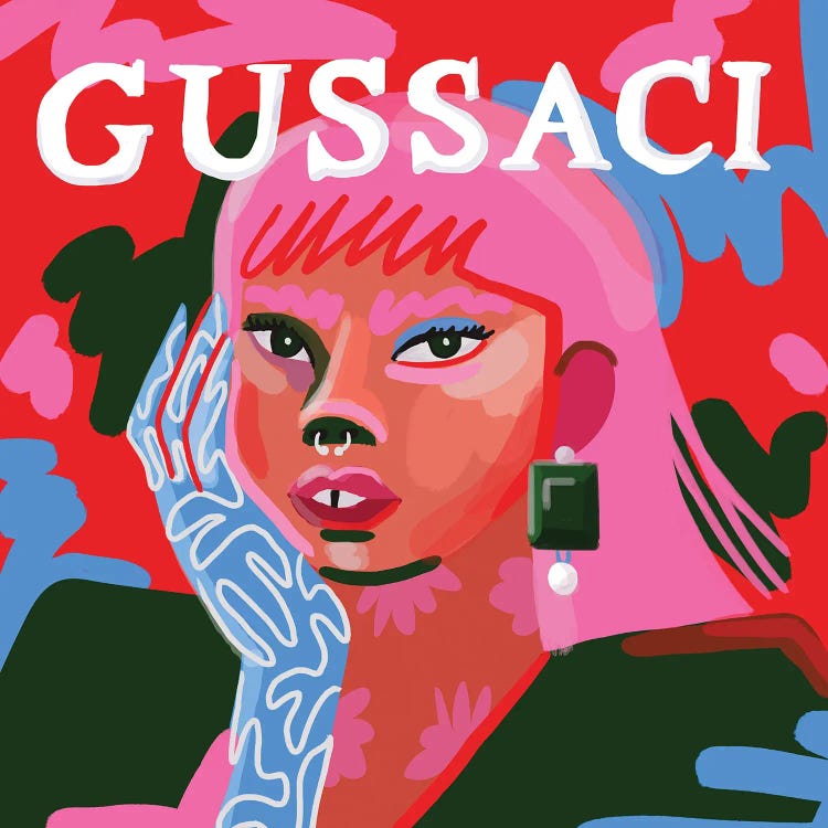 Gussaci by Niege Borges wall art
