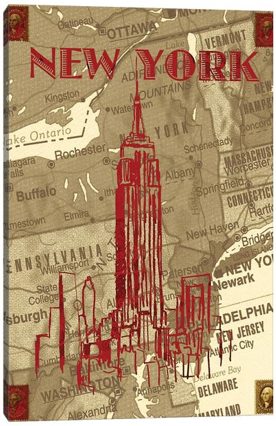 City Stops III Canvas Art Print - Empire State Building