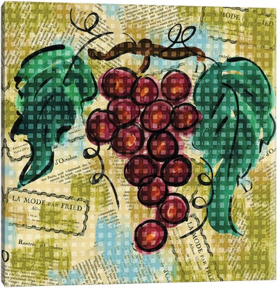 Fashion Fruit III Canvas Art Print - Grape Art