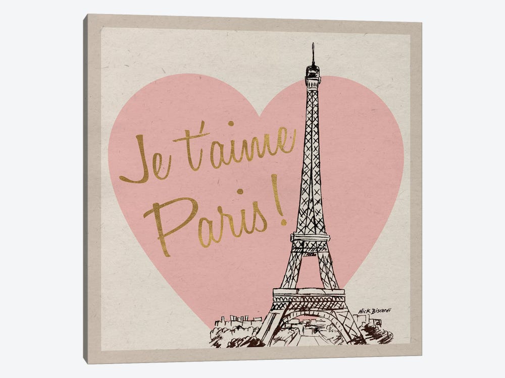 Je T'Aime Paris! 1-piece Art Print