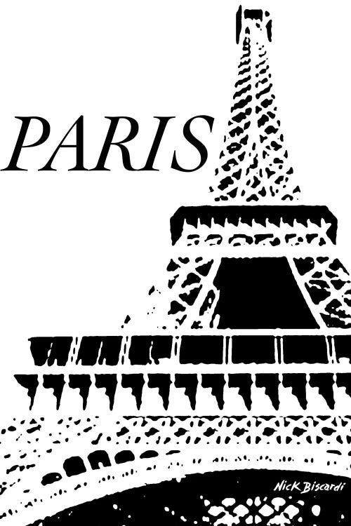 Modern Paris II by Nicholas Biscardi wall art