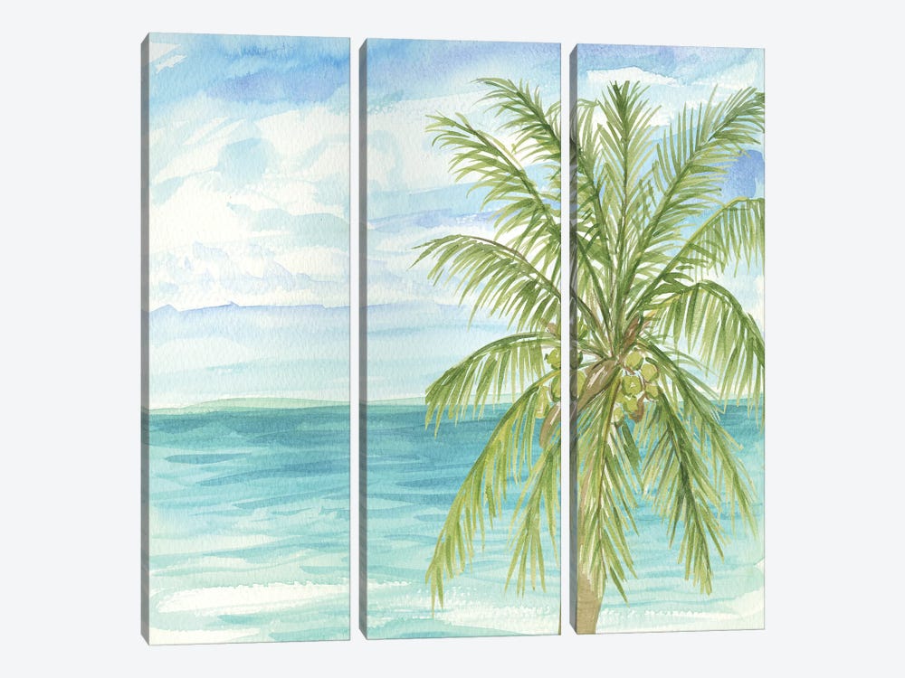 Refreshing Coastal Breeze II by Nicholas Biscardi 3-piece Canvas Art