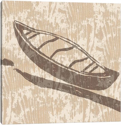 Spirit Lodge III Canvas Art Print - Canoe Art