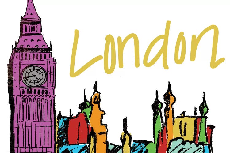 Vibrant London by Nicholas Biscardi wall art