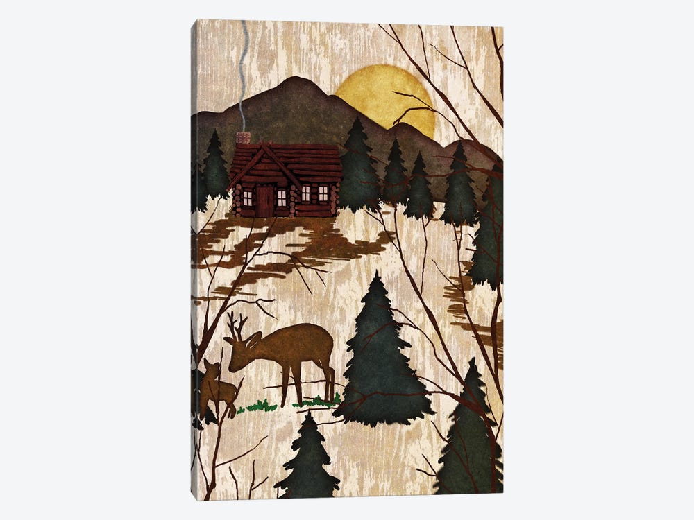 Cabin In The Woods II by Nicholas Biscardi 1-piece Canvas Artwork